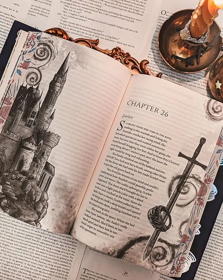 Custom chapter-head illustration in progress at ebookwriting.co